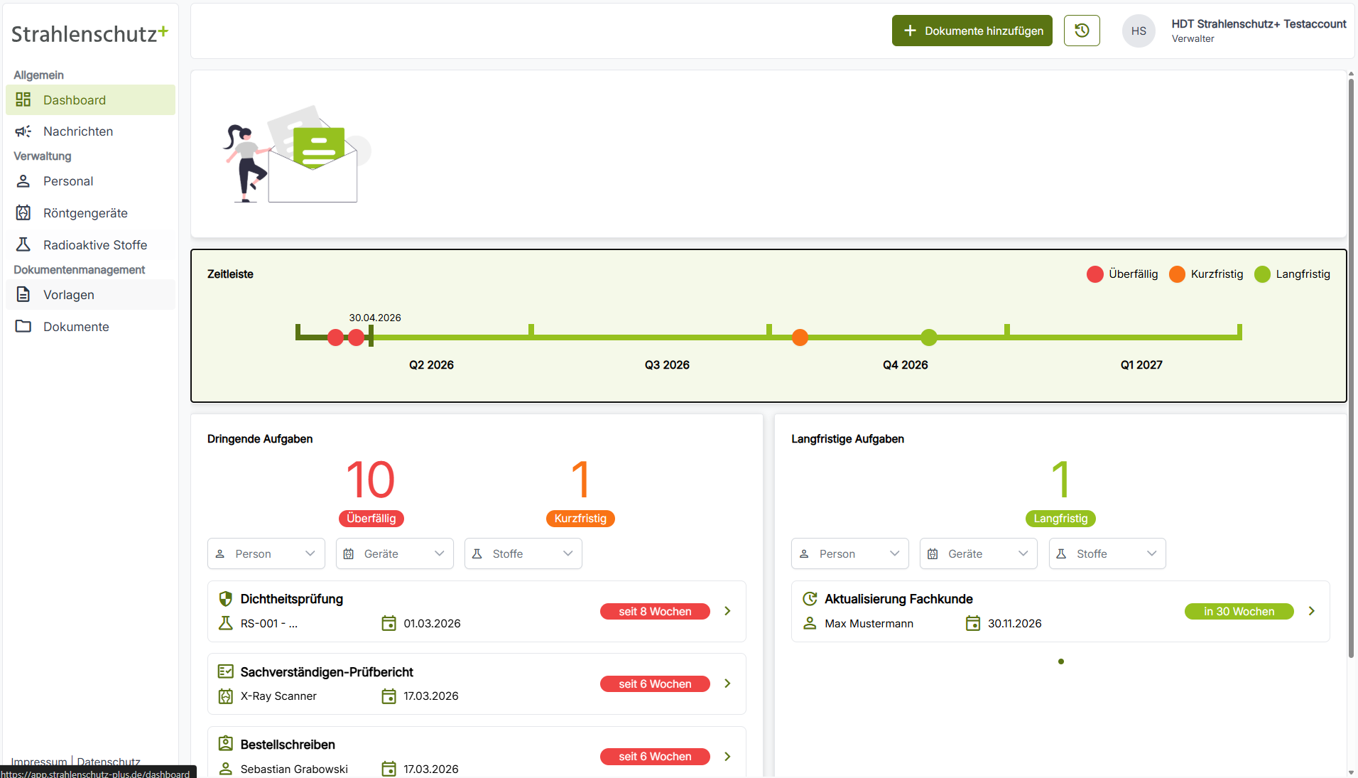 Dashboard Screenshots